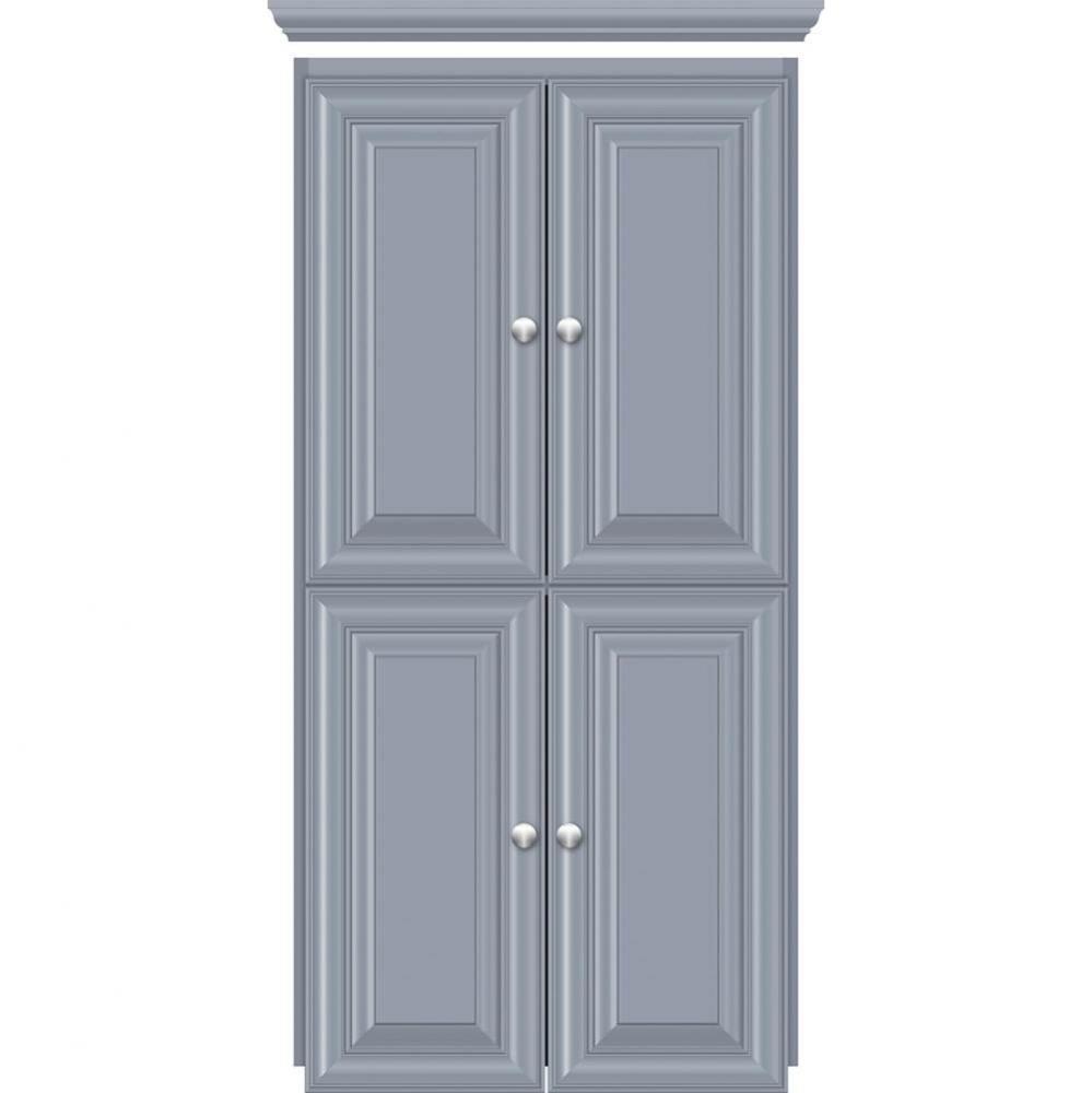 24 X 18 X 48 Montlake Linen Upper Classic Miter Sat Silver