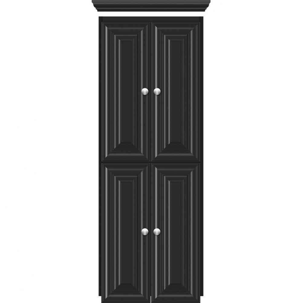 18 X 21 X 48 Montlake Linen Upper Classic Miter Sat Black