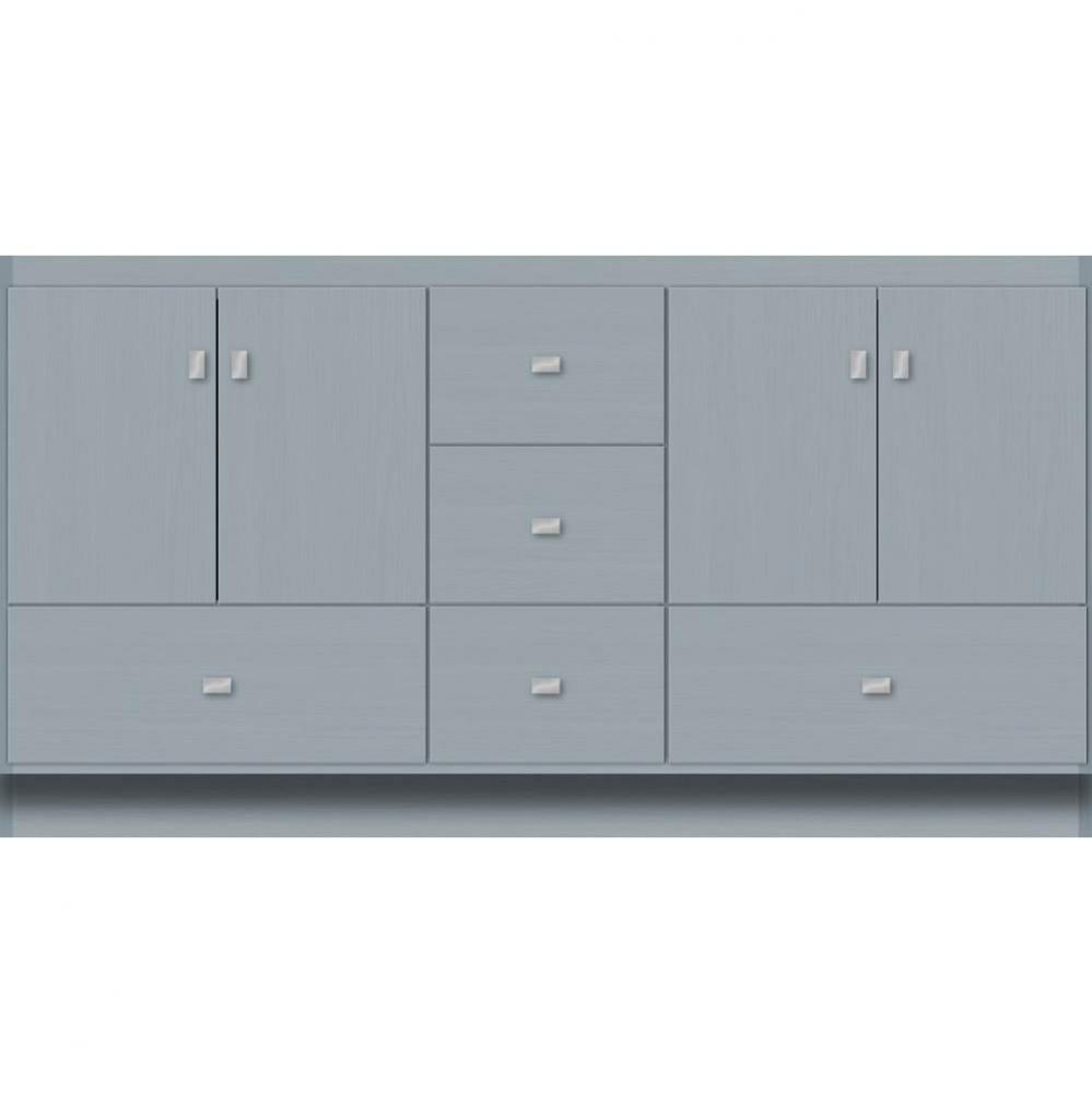 60 X 18 X 32 Montlake Vanity Slab Silver Oak Db