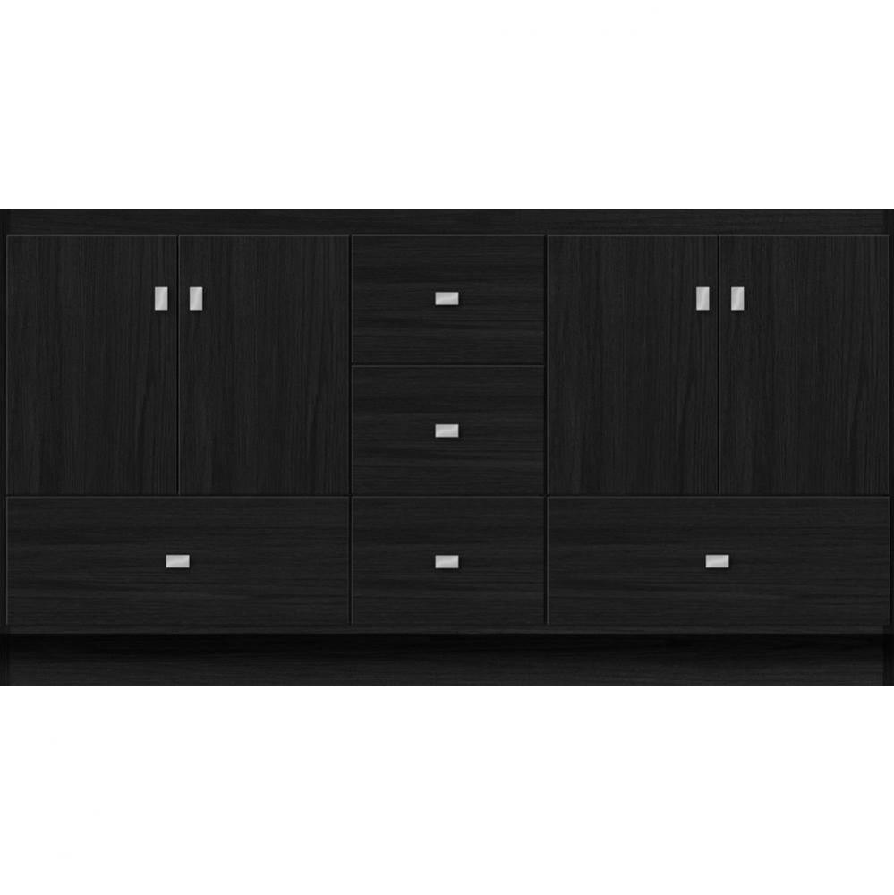 60 X 21 X 32 Montlake Vanity Slab Midnight Oak Db