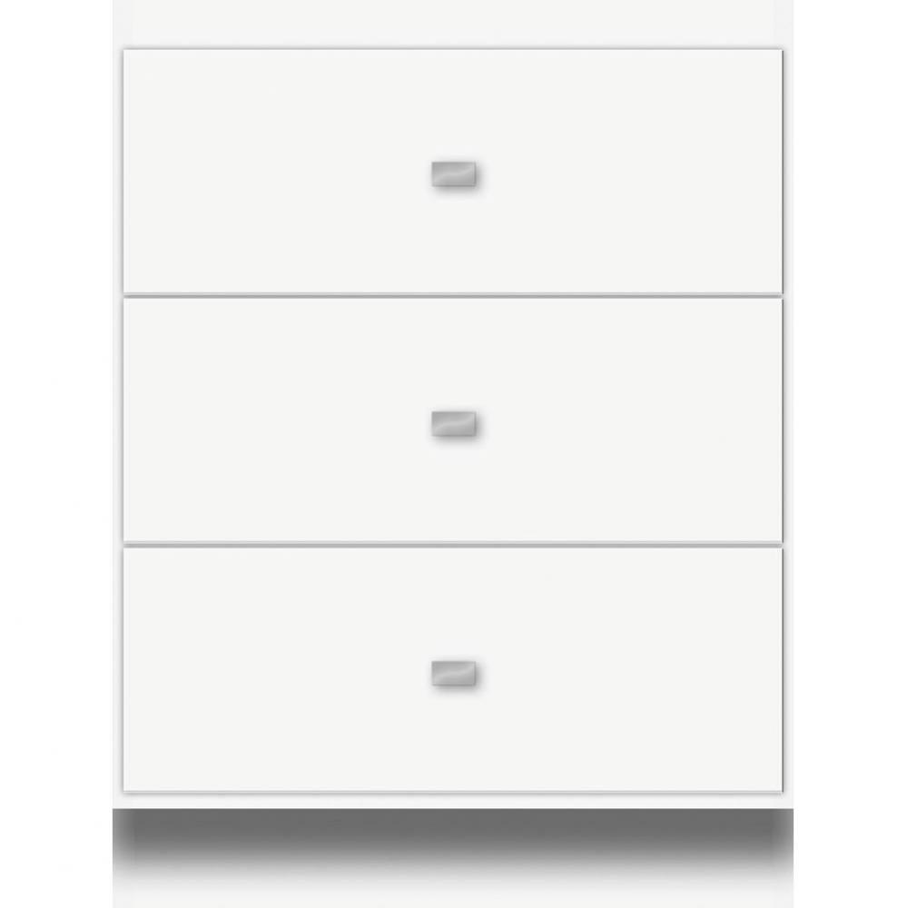 24 X 18 X 32 Montlake Drawer Bank Slab Sat White