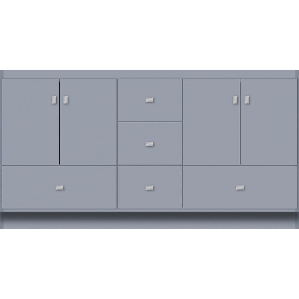 60 X 21 X 32 Montlake Vanity Slab Sat Silver Db
