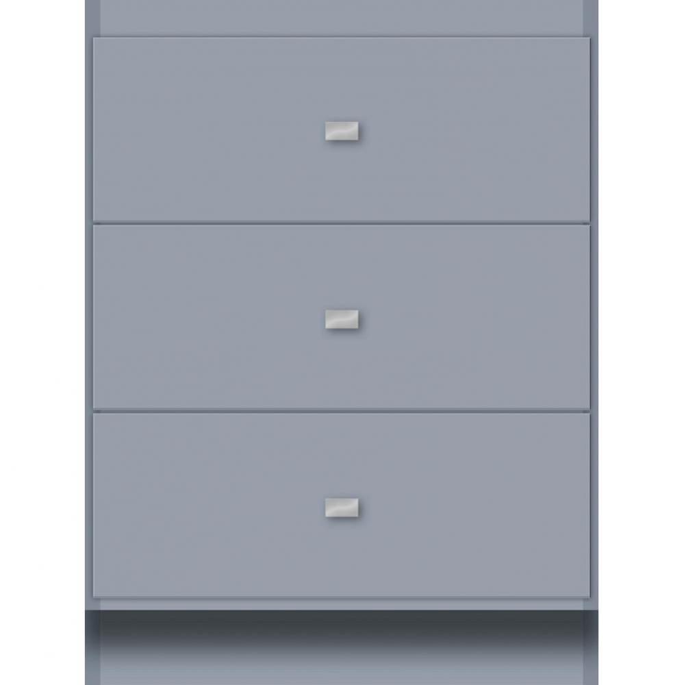 24 X 21 X 32 Montlake Drawer Bank Slab Sat Silver