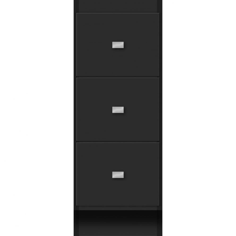 12 X 18 X 32 Montlake Drawer Bank Slab Sat Black