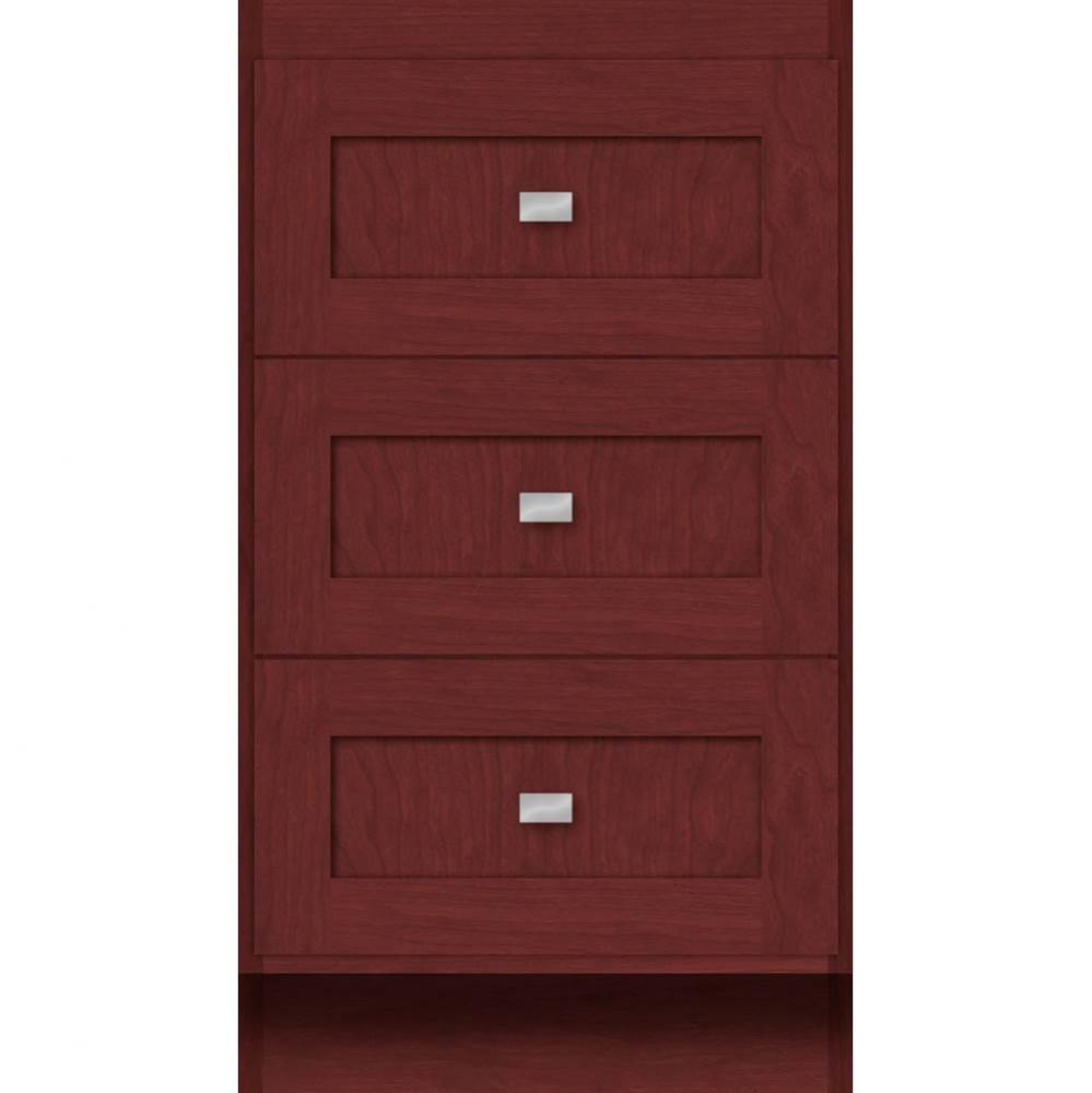 18 X 18 X 32 Montlake Drawer Bank Shaker Dk Cherry