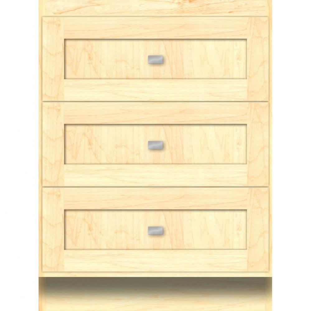24 X 18 X 32 Montlake Drawer Bank Shaker Nat Maple