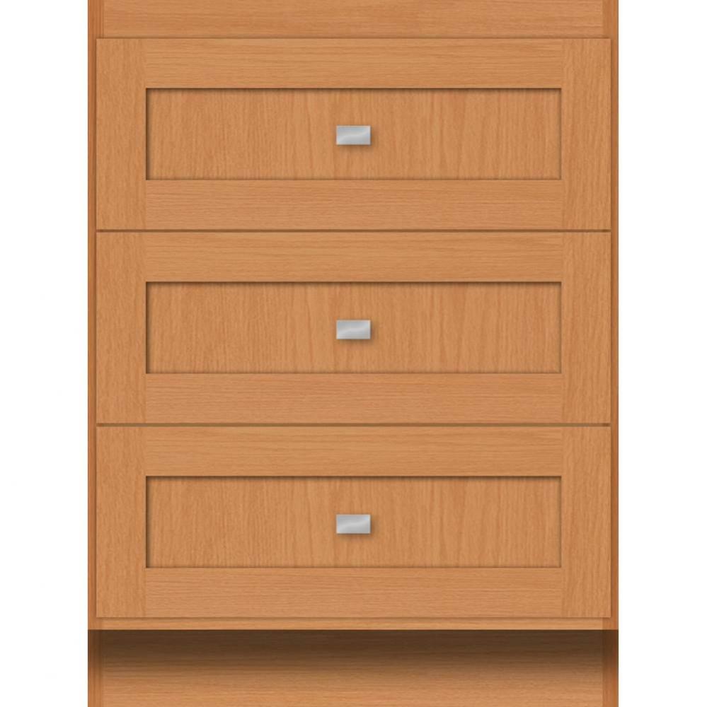 24 X 21 X 32 Montlake Drawer Bank Shaker Nat Oak