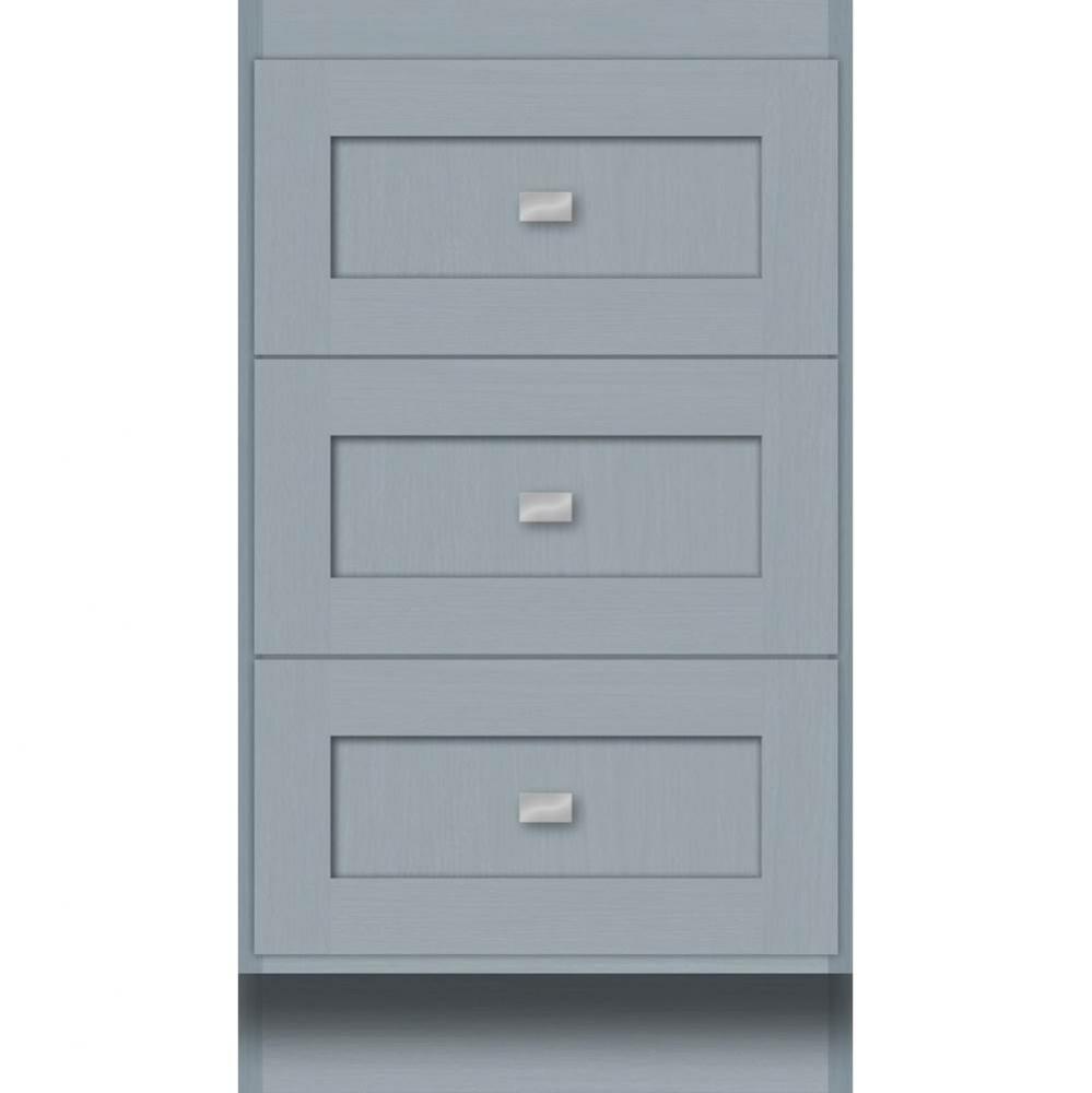 18 X 21 X 32 Montlake Drawer Bank Shaker Silver Oak