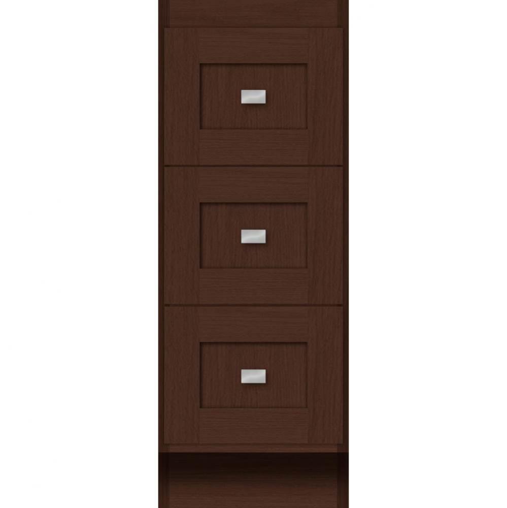 12 X 18 X 32 Montlake Drawer Bank Shaker Choc Oak
