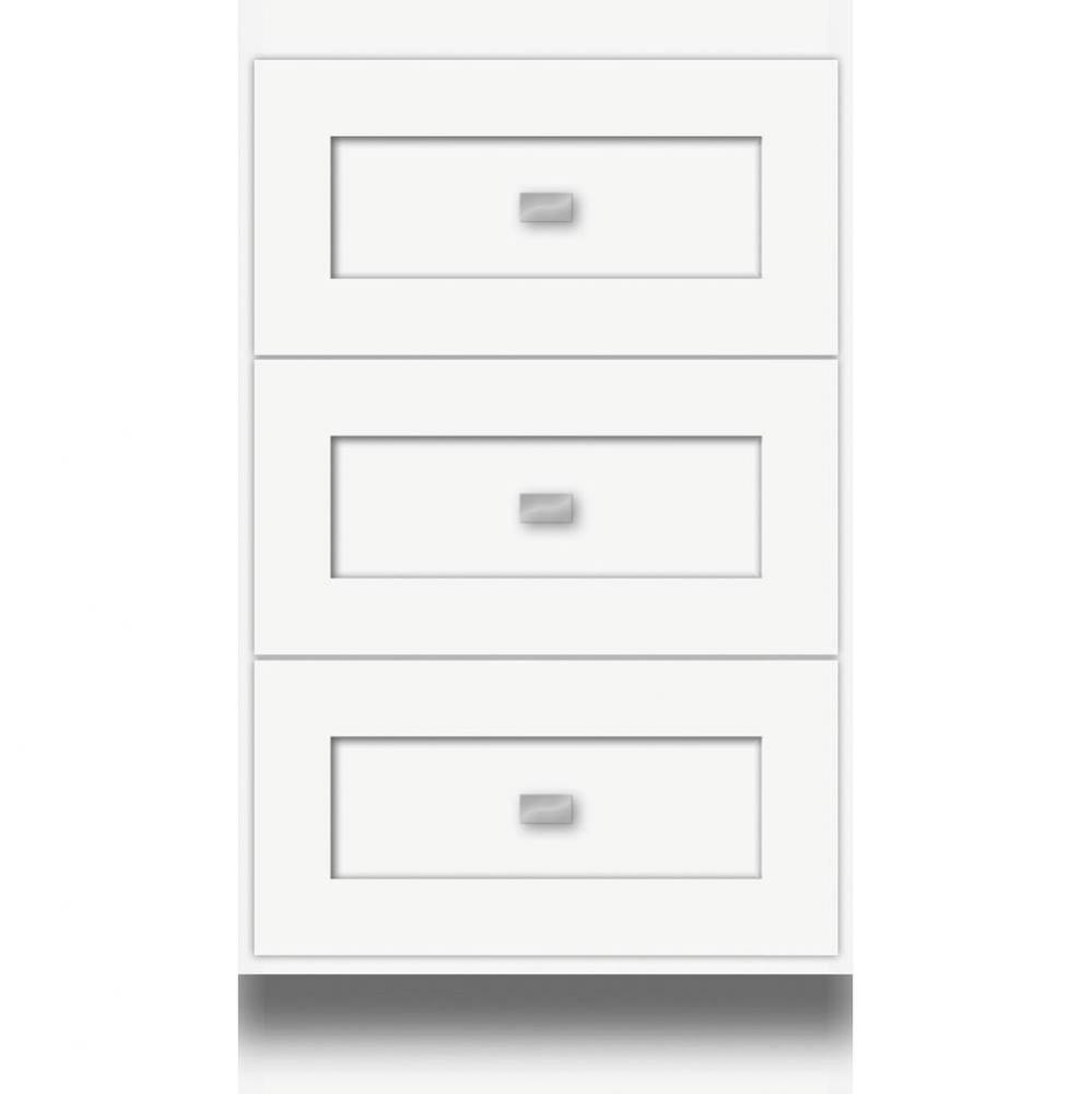 18 X 21 X 32 Montlake Drawer Bank Shaker Sat White