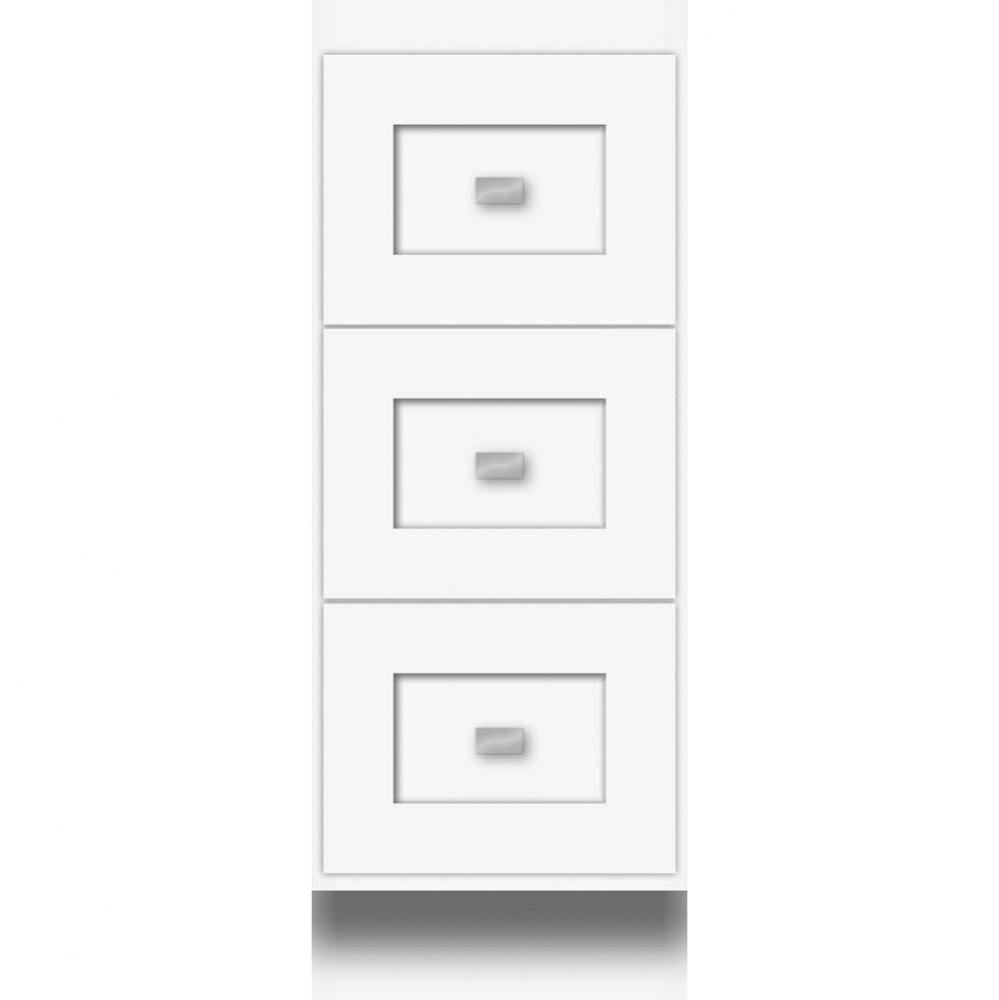 12 X 18 X 32 Montlake Drawer Bank Shaker Sat White