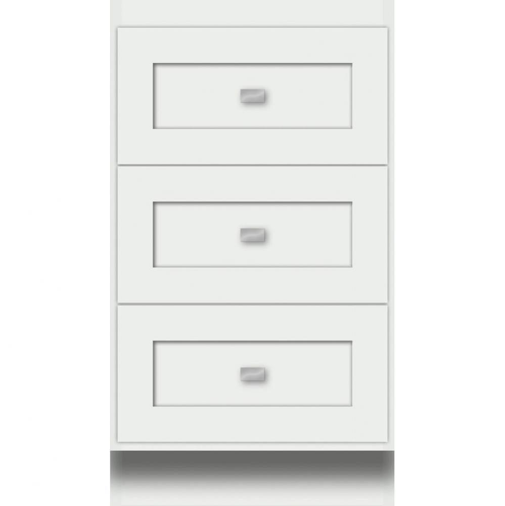 18 X 18 X 32 Montlake Drawer Bank Shaker Powder Grey
