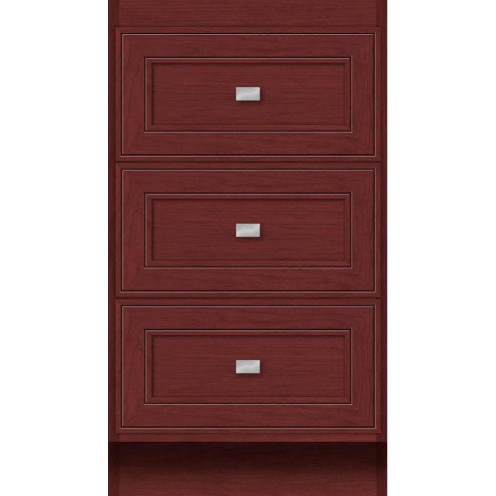 18 X 21 X 32 Montlake Drawer Bank Deco Miter Dk Cherry