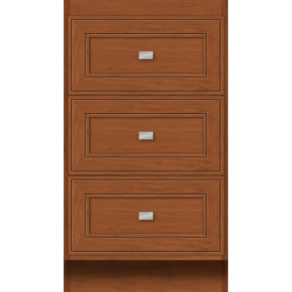 18 X 18 X 32 Montlake Drawer Bank Deco Miter Cinn Cherry