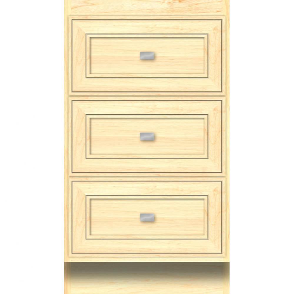 18 X 18 X 32 Montlake Drawer Bank Deco Miter Nat Maple