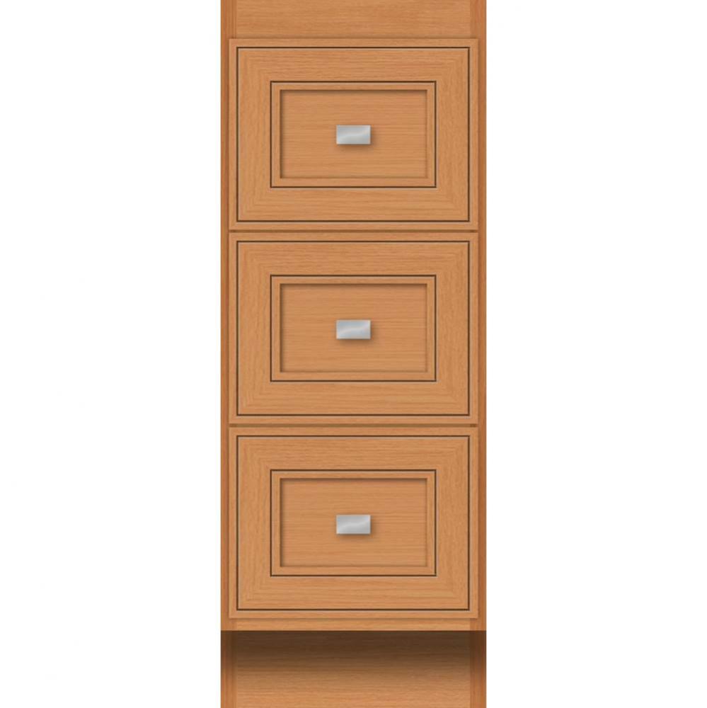 12 X 18 X 32 Montlake Drawer Bank Deco Miter Nat Oak