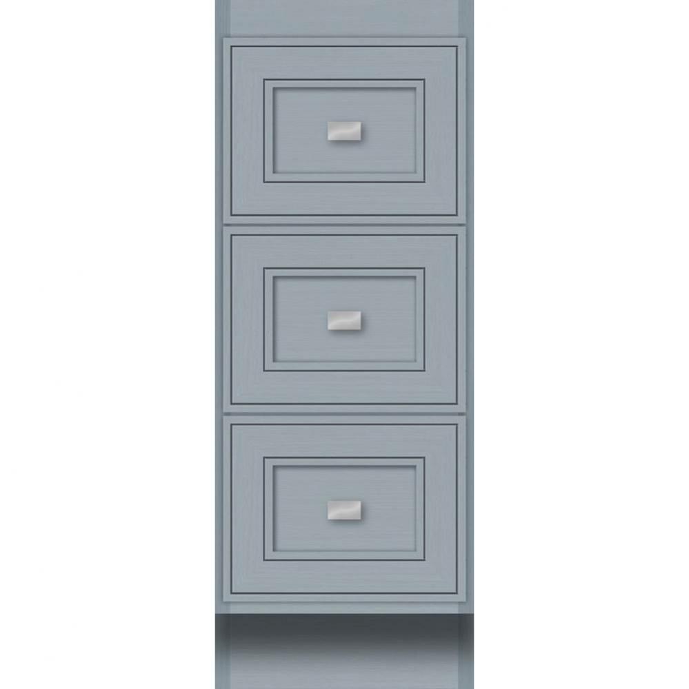 12 X 18 X 32 Montlake Drawer Bank Deco Miter Silver Oak