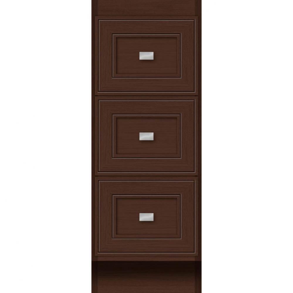 12 X 18 X 32 Montlake Drawer Bank Deco Miter Choc Oak