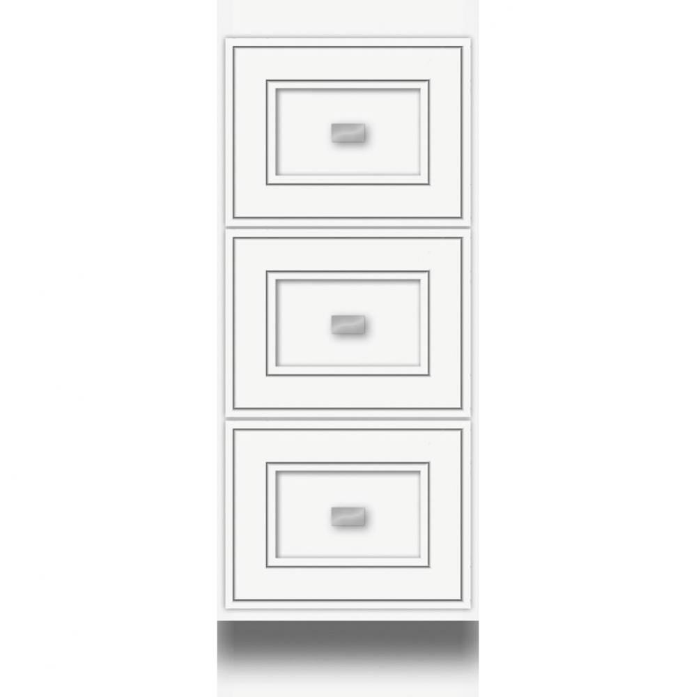 12 X 21 X 32 Montlake Drawer Bank Deco Miter Sat White