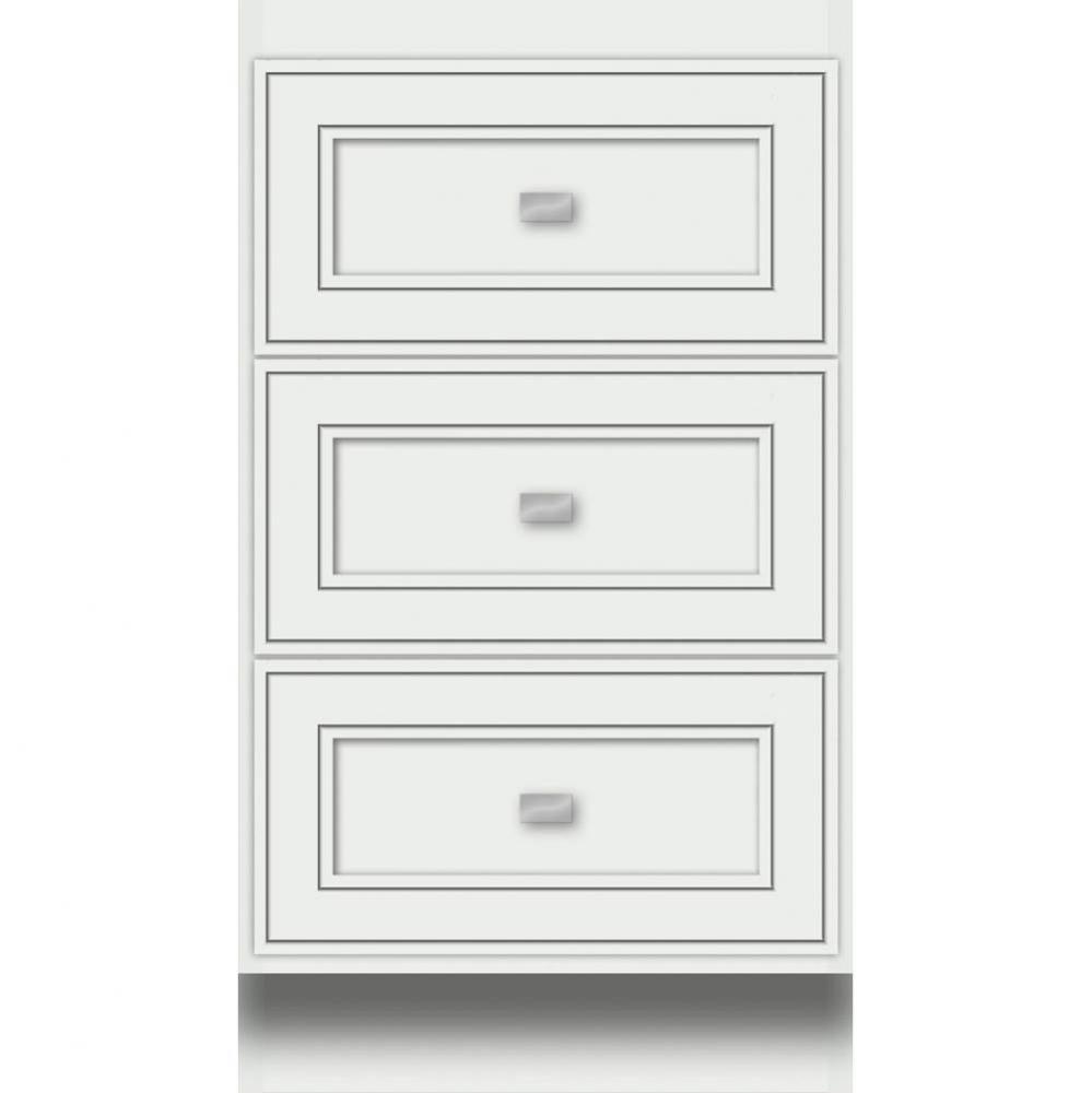 18 X 18 X 32 Montlake Drawer Bank Deco Miter Powder Grey