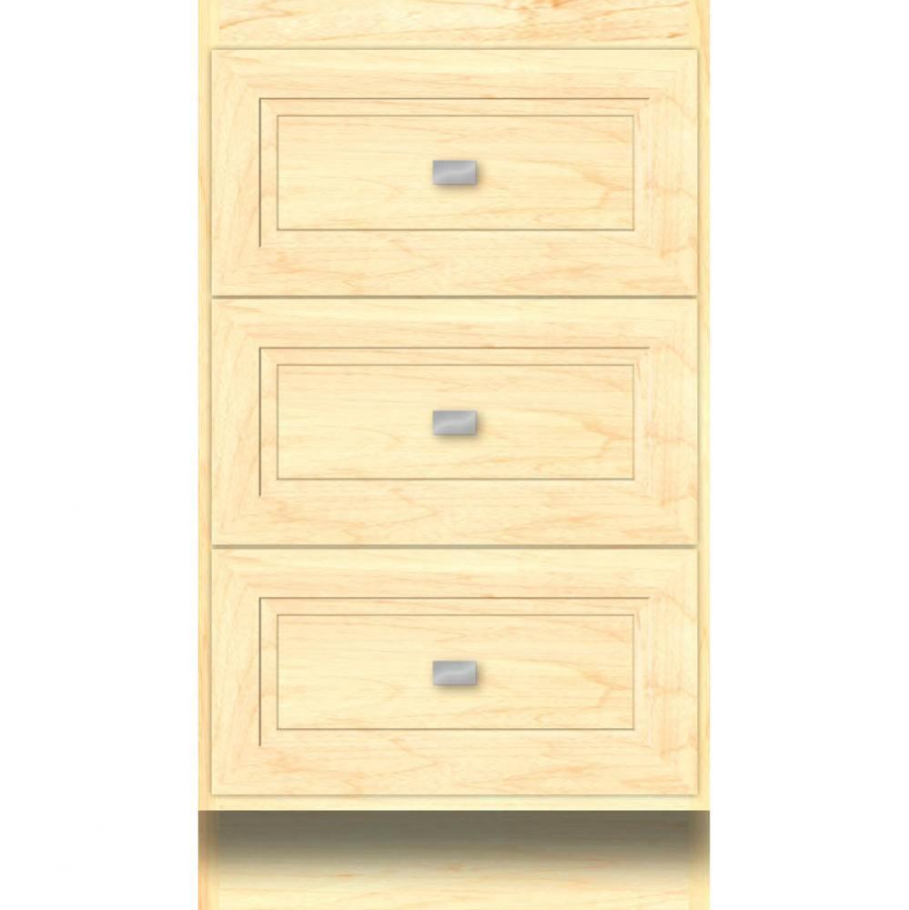 18 X 18 X 32 Montlake Drawer Bank Ogee Miter Nat Maple
