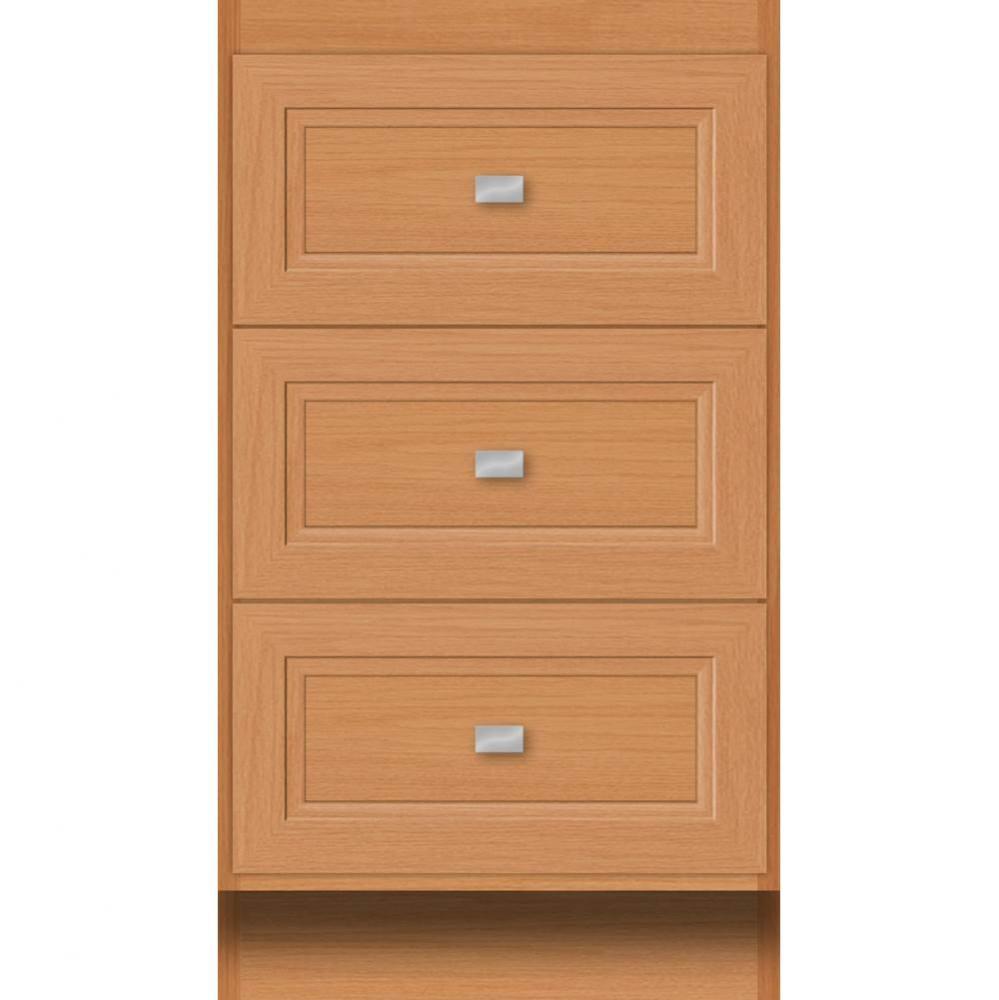 18 X 18 X 32 Montlake Drawer Bank Ogee Miter Nat Oak