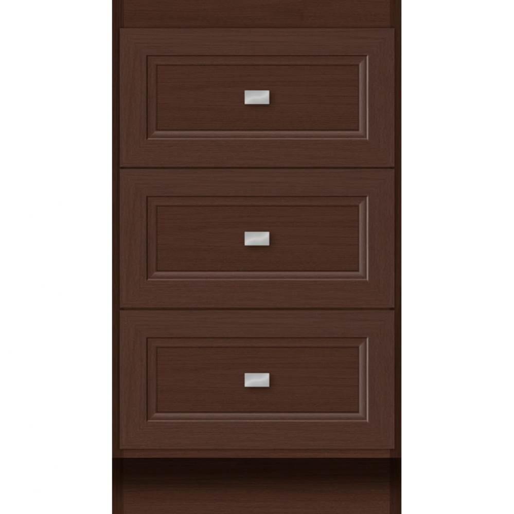 18 X 21 X 32 Montlake Drawer Bank Ogee Miter Choc Oak