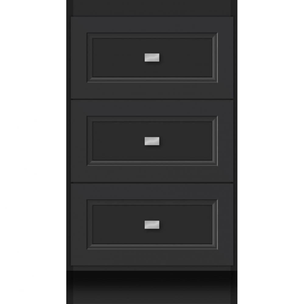 18 X 21 X 32 Montlake Drawer Bank Ogee Miter Sat Black
