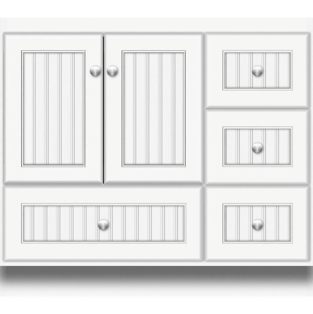 36 X 18 X 32 Montlake Vanity Beaded Sat White Rh