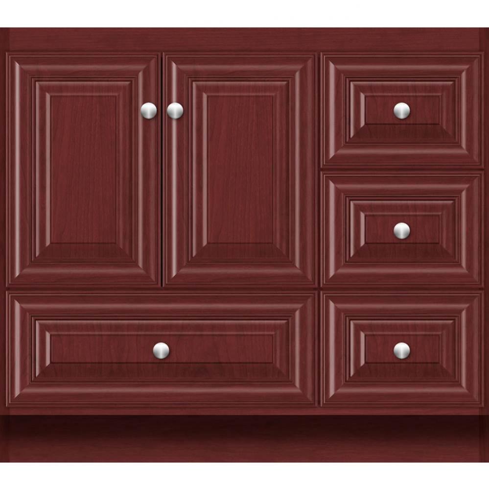 36 X 21 X 32 Montlake Vanity Classic Miter Dk Cherry Rh