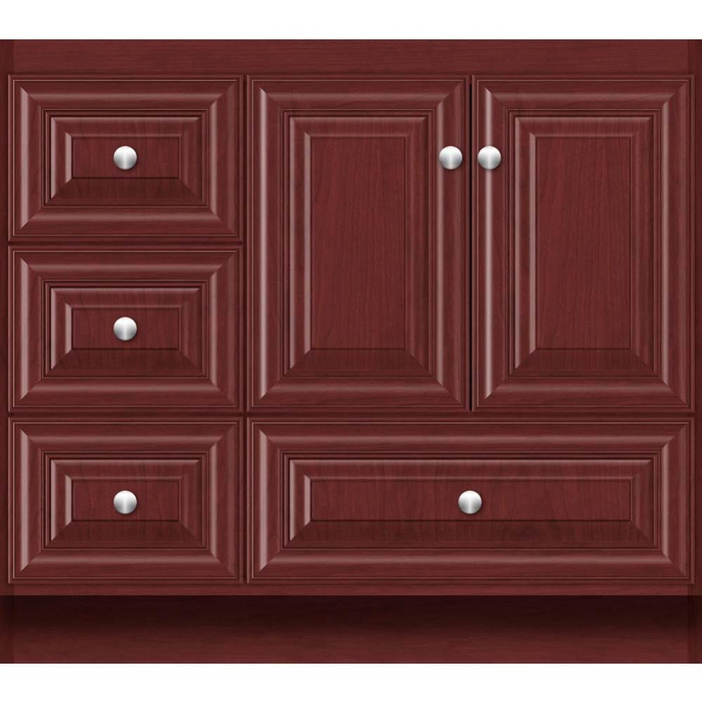 36 X 21 X 32 Montlake Vanity Classic Miter Dk Cherry Lh