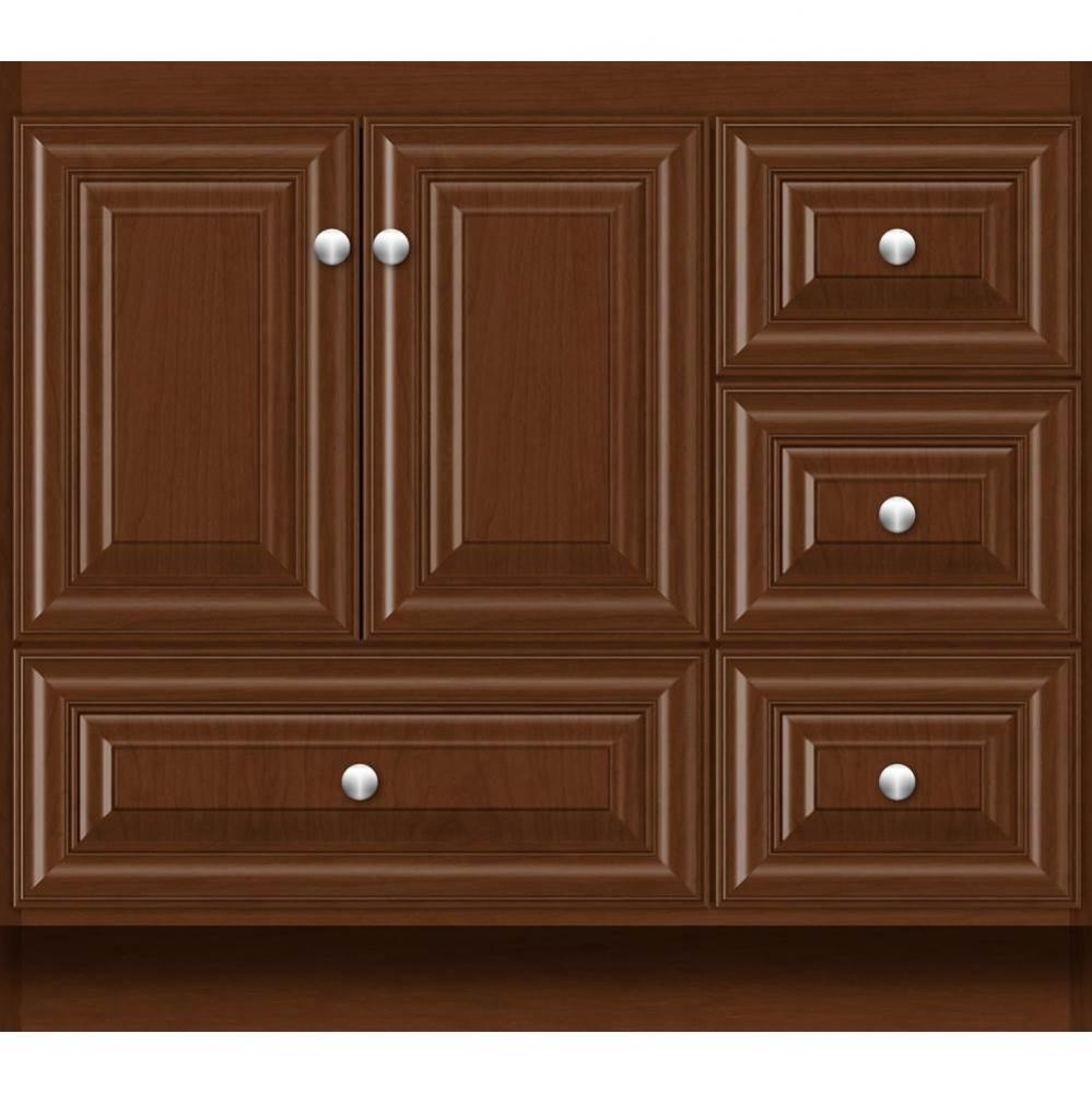 36 X 18 X 32 Montlake Vanity Classic Miter Pecan Cherry Rh