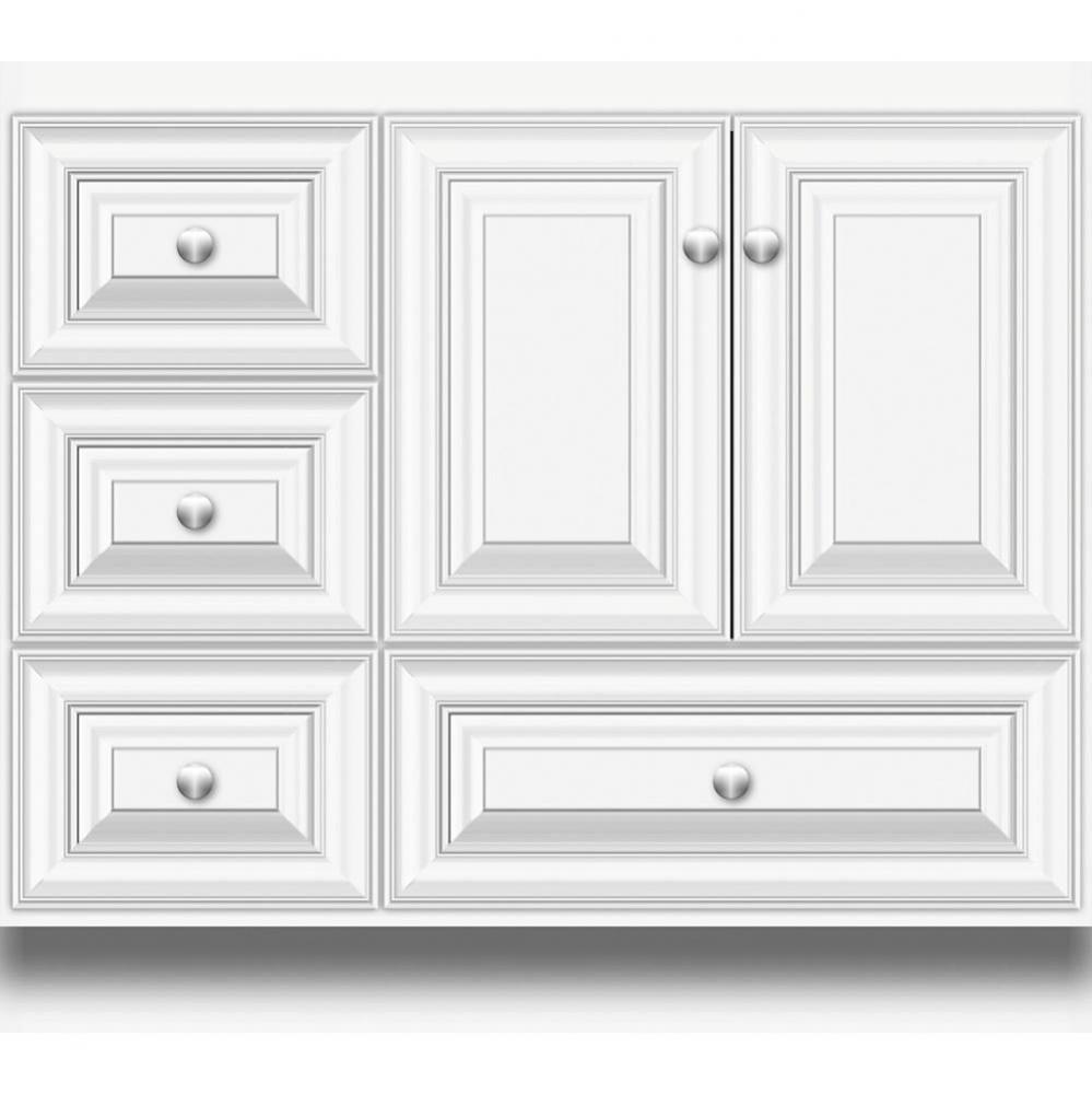 36 X 18 X 32 Montlake Vanity Classic Miter Sat White Lh