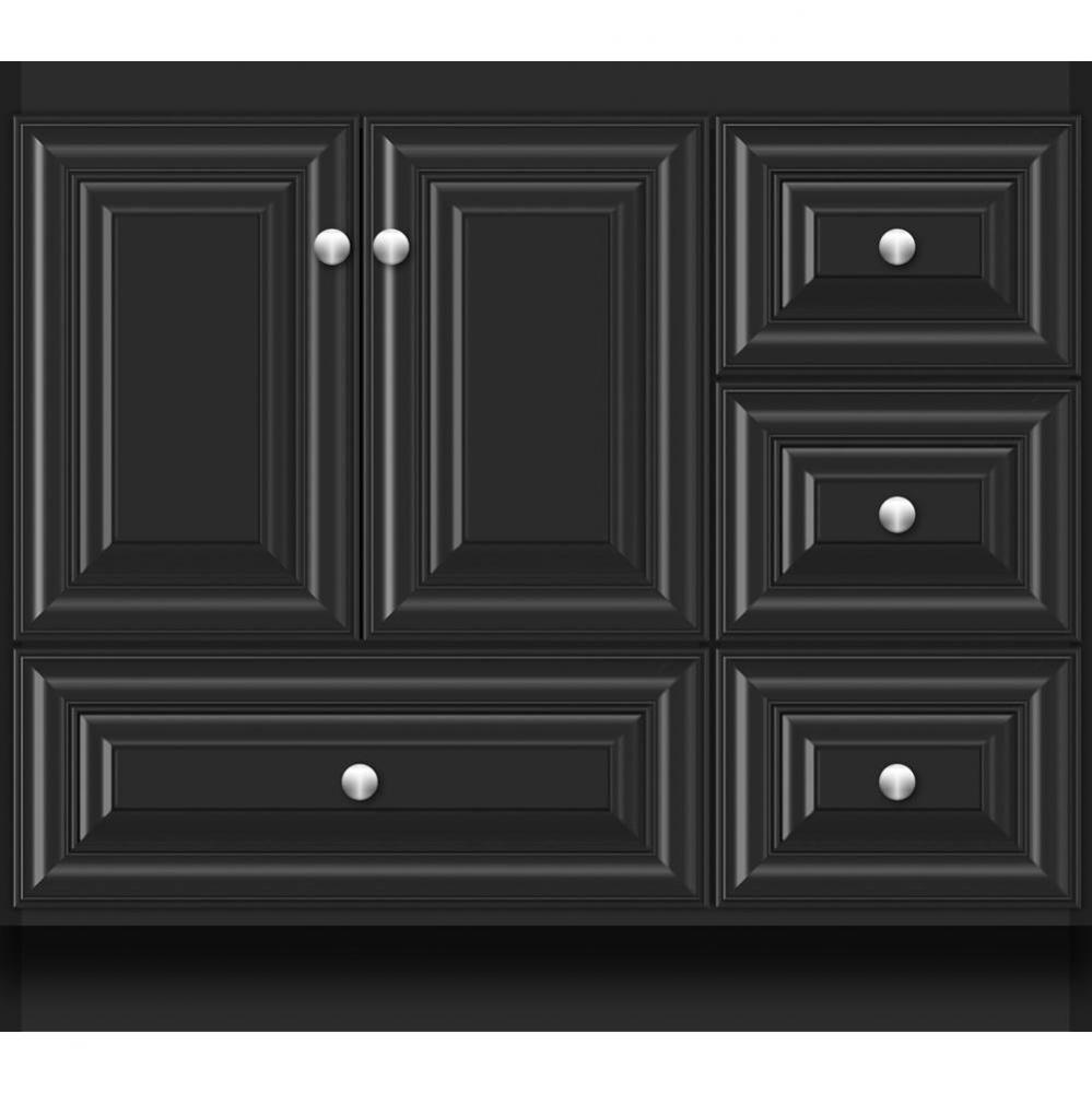 36 X 21 X 32 Montlake Vanity Classic Miter Sat Black Rh