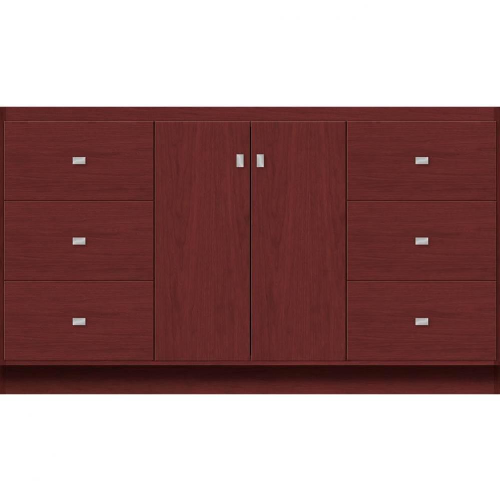 60 X 18 X 34.5 Montlake View Vanity Slab Dk Cherry Sb