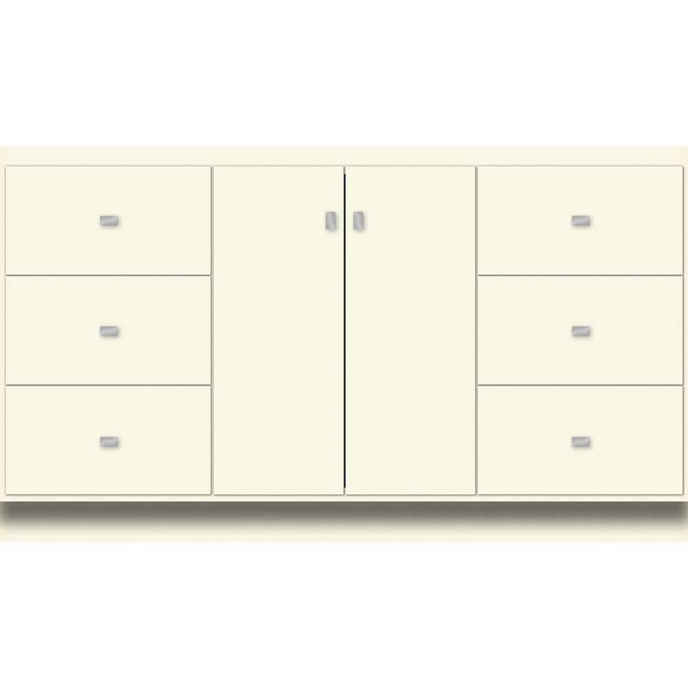 60 X 21 X 34.5 Montlake View Vanity Slab Sat Biscuit Sb