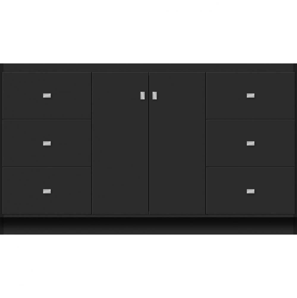 60 X 18 X 34.5 Montlake View Vanity Slab Sat Black Sb
