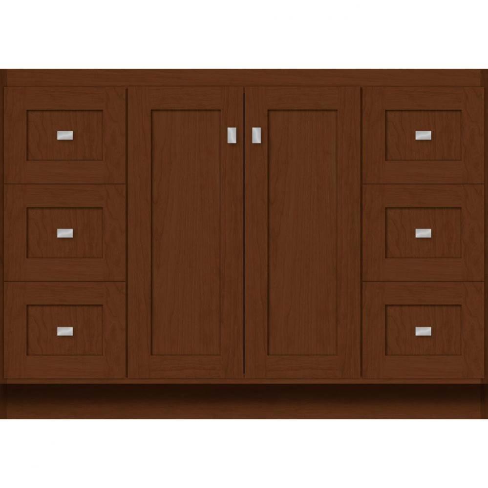 48 X 18 X 34.5 Montlake View Vanity Shaker Pecan Cherry Sb