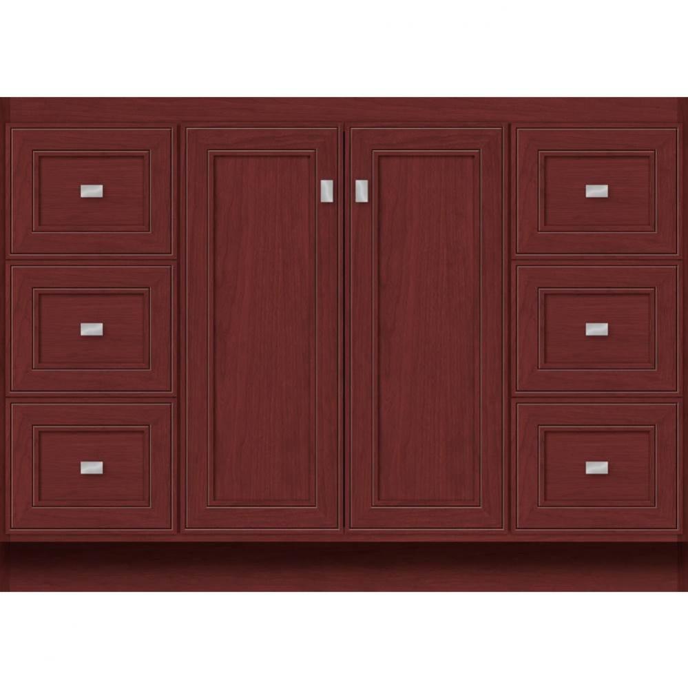 48 X 18 X 34.5 Montlake View Vanity Deco Miter Dk Cherry Sb