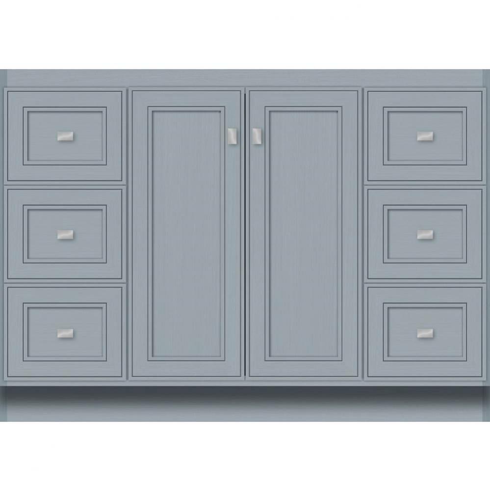 48 X 18 X 34.5 Montlake View Vanity Deco Miter Silver Oak Sb