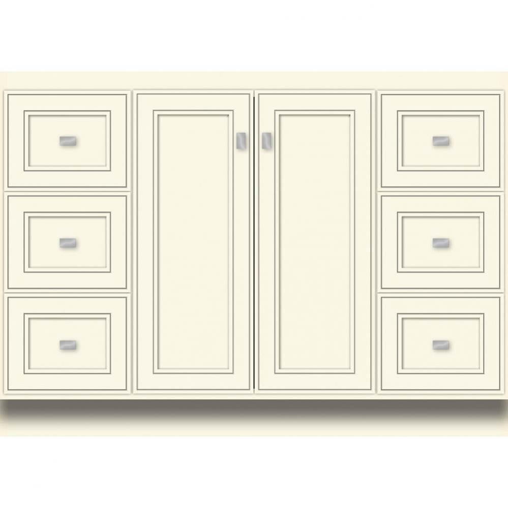 48 X 21 X 34.5 Montlake View Vanity Deco Miter Sat Biscuit Sb