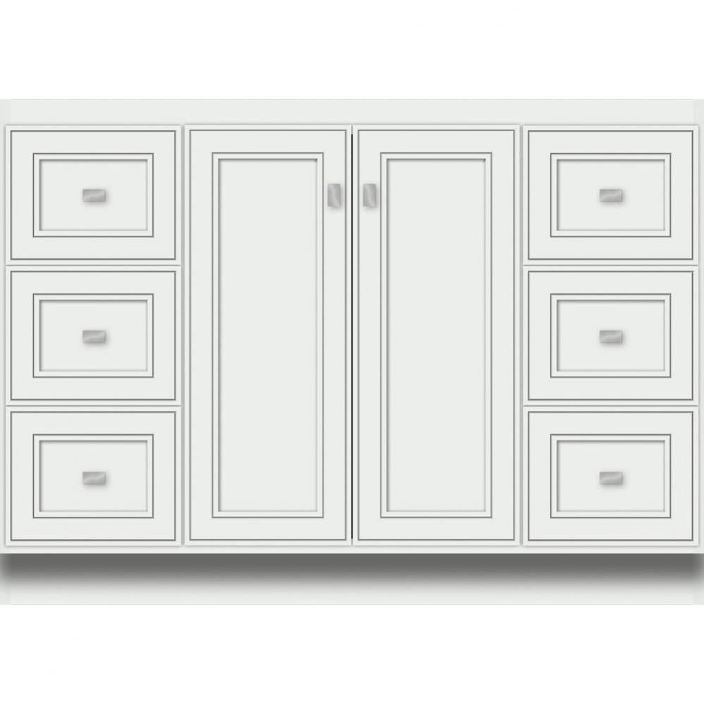 48 X 18 X 34.5 Montlake View Vanity Deco Miter Powder Grey Sb