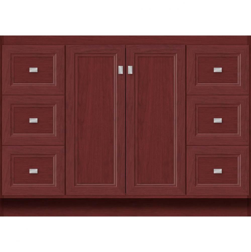 48 X 21 X 34.5 Montlake View Vanity Ogee Miter Dk Cherry Sb
