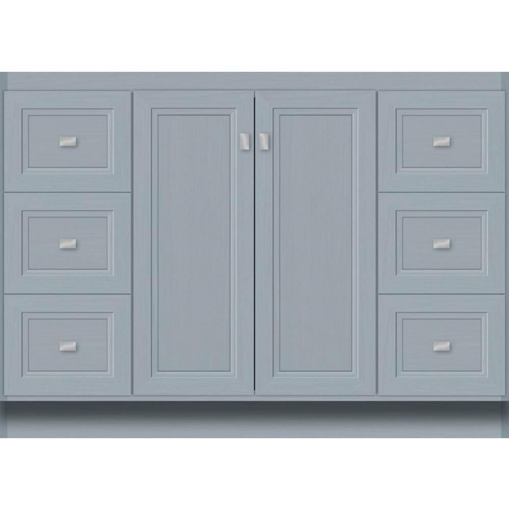48 X 18 X 34.5 Montlake View Vanity Ogee Miter Silver Oak Sb