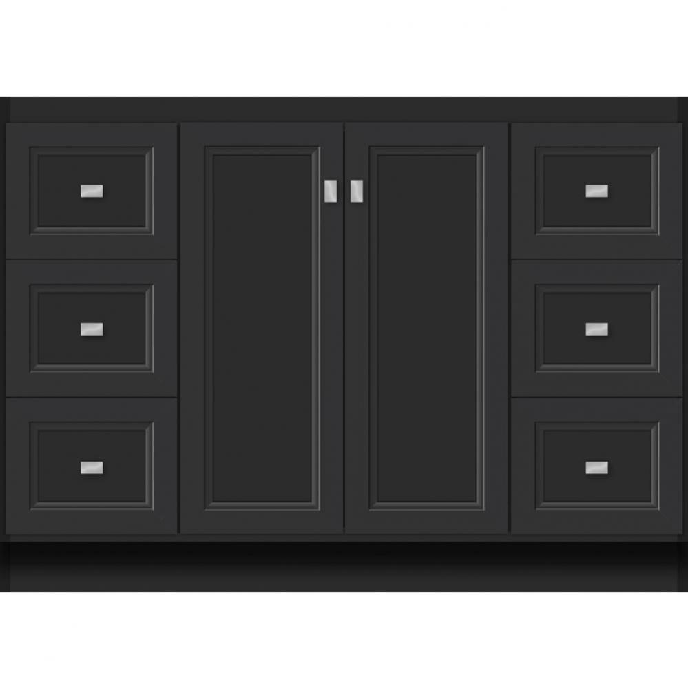 48 X 21 X 34.5 Montlake View Vanity Ogee Miter Sat Black Sb