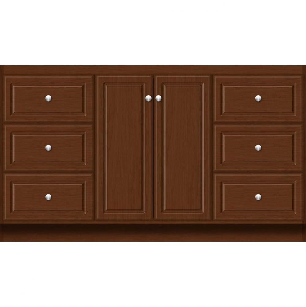60 X 21 X 34.5 Montlake View Vanity Ultra Pecan Cherry Sb