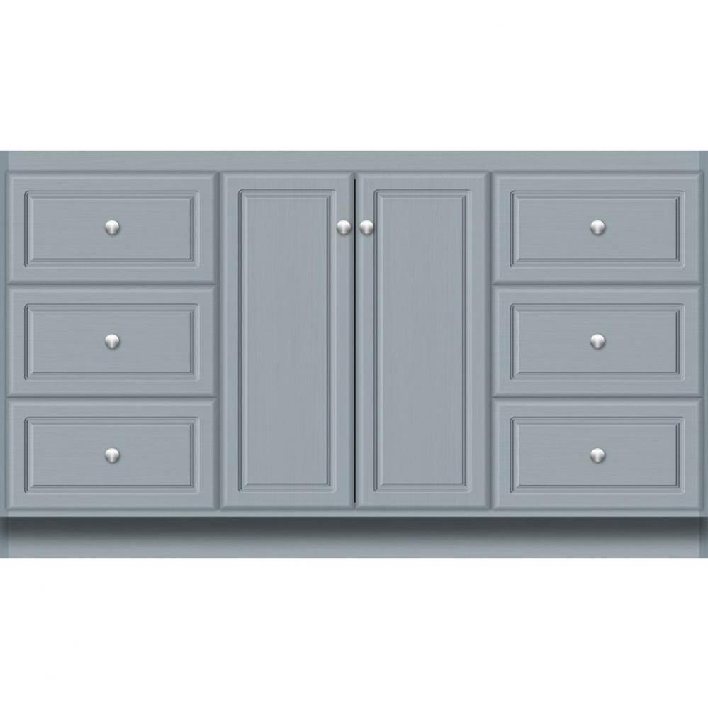 60 X 18 X 34.5 Montlake View Vanity Ultra Silver Oak Sb