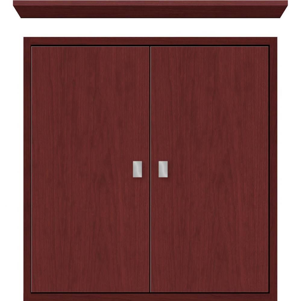 24 X 6.25 X 25 Inset Cubby Slab Dk Cherry