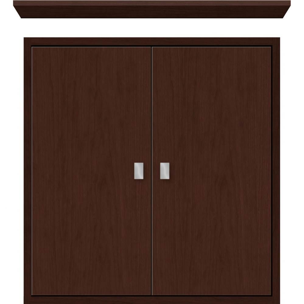 24 X 6.25 X 25 Inset Cubby Slab Choc Cherry