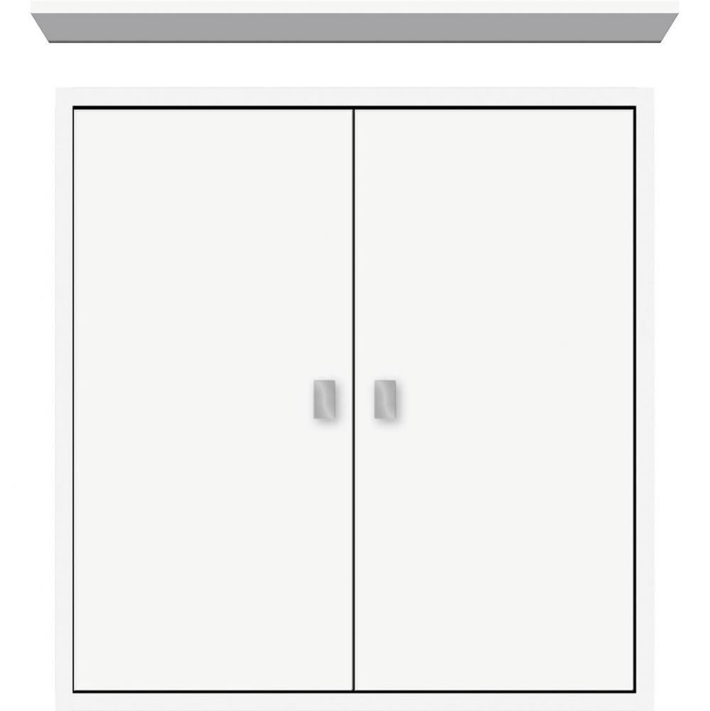 24 X 6.25 X 25 Inset Cubby Slab Sat White